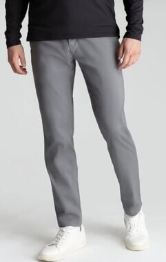 Birddogs Stretch Khakis Slim Fit Pant Dark Grey Men's 30x28 Unlined